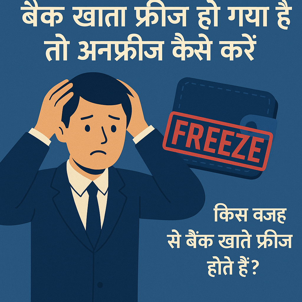 बैंक खाता (Account) फ्रीज़ Freeze हो गया है तो अनफ्रीज़ Unfreeze कैसे करें? पूरी जानकारी हिंदी में!